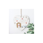 Life on the Road Shell Caravan Hanging Heart